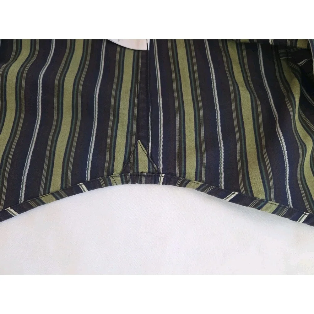 Banana Republic Men's Dress Shirt, Cotton, Green 16-16 1/2 Large, Office